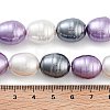 Electroplated Shell Pearl Beads Strands BSHE-H110-01-6