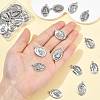 30Pcs 6 Styles Religion Tibetan Style Alloy Pendants FIND-FS0005-01-5