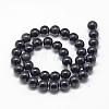 Natural Obsidian Beads Strands G-R446-8mm-24-2