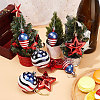 Independence Day Theme Ball & Star & Light Bulb Shape Plastic Ornaments DIY-WH0401-13-5