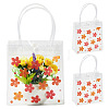Rectangle Transparent Printed PVC Plastic Gift Tote Bags ABAG-TADJ0002-002B-2