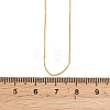 0.8MM Brass Box Chain Adjustable Slider Necklaces KK-H533-09B-G-5
