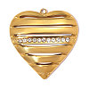 304 Stainless Steel with Crystal Rhinestone Pendants RB-OY001-05G-1