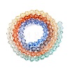 Gradient Color Baking Painted Glass Bead Strands DGLA-A039-T4mm-A014-2