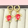 201 Stainless Steel Enamel Hoop Earrings FS-WG6C184-04-1