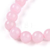 Natural Rose Quartz Beads Stretch Bracelets BJEW-T022-04N-3