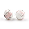 Drawbench & Baking Paint Glass Beads Strands GLAA-S176-4mm-05-1