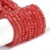 Baking Painted Imitation Jade Glass Bead Strands DGLA-A034-J2MM-A32-1