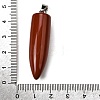 Natural Red Jasper Pointed Pendants G-F820-12M-3