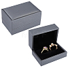 PU Leather Jewelry Couple Ring Packing Boxes CON-CL0001-27B-1