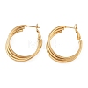 PVD Vacuum Plating 201 Stainless Steel Hoop Earrings EJEW-I309-07G-01-1