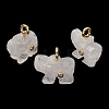 Natural Quartz Crystal Carved Pendants G-H357-01G-15-1