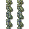 Painted Glass Beads Strands GLAA-Z021-08F-1
