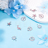 10Pcs 5 Styles Alloy Pendants FIND-TADJ0001-26B-5