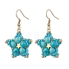 Synthetic Turquoise Dangle Earrings EJEW-JE06238-05-1