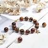 Grade AB Natural Tiger Eye Round Beads Strands G-OC0001-78B-5
