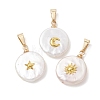 3Pcs 3 Styles Natural Baroque Keshi Pearl Pendants PALLOY-JF05209-1