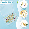 20Pcs 4 Colors Brass Cubic Zirconia Charms KK-TA0009-13B-5