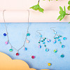 Kissitty 120Pcs 12 Colors Spray Painted Crackle Glass Pendants FIND-KS0001-28-16