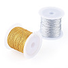 2 Rolls 2 Colors 12-Ply Round PET Metallic Thread MCOR-TA0001-03D-3