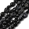 Natural Black Onyx Beads Strands G-P601-A16-02-2