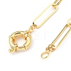 Brass Paperclip Chain Necklaces NJEW-JN03066-01-3