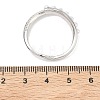 Brass Micro Pave Cubic Zirconia Cuff Open Rings RJEW-C158-01P-5