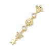 Brass Micro Pave Clear Cubic Zirconia Big Pendants KK-B176-02G-08-2