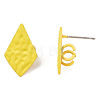 Spray Painted Iron Stud Earring Findings IFIN-N008-013D-3
