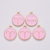 Alloy Enamel Pendants ENAM-S124-01B-09A-2