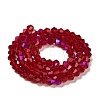 Transparent Electroplate Glass Beads Strands LS-EGLA-A039-T4mm-L27-2