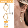 5 Pairs Brass Stud Earring Findings KK-BC0011-59-2