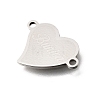201 Stainless Steel Connector Charms STAS-B143-03H-P-2