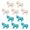 20Pcs 2 Colors Synthetic Turquoise Dyed Horse Beads G-TA0003-18B-2