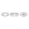 Preciosa® MAXIMA Crystal Sew-On Cups LS-Y-PRC-SE10-00030-G-2