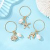 3Pcs 3 Styles Ocean 304/316 Stainless Steel Finger Rings RJEW-JR01005-1
