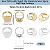DIY Oval Finger Rings Making Kit DIY-BBC0003-16-2