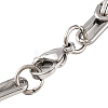 201 Stainless Steel Byzantine Chain Bracelets BJEW-B078-110GP-3