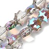 Electroplate Transparent Glass Beads EGLA-H112-04HR-01-1