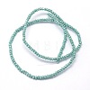 Faceted Rondelle Full Rainbow Plated Electroplate Glass Beads Strands X-EGLA-M004-2mm-A15-3