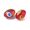 Handmade Millefiori Glass Beads LAMP-U004-02F-3