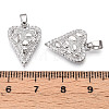 Brass Micro Pave Cubic Zirconia Pendants KK-N254-241P-3