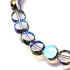 Electroplated Transparent Glass Beads Strands GL-CBA98F0-06C-05-2