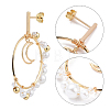 Dangle Stud Earrings EJEW-JE04065-02-4