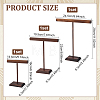 3 Sets 3 Styles T-Bar Wood Bracelet Organizer Display Stands BDIS-PH0001-10-2