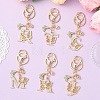 Alloy Rhinestone & Iron Keychain KEYC-YW00279-02-5