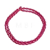 Lab Grown Red Corundum Beads Strands GG-CBAC488-02A-4