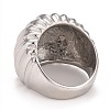 Non-Tarnish 304 Stainless Steel Textured Chunky Ring for Women RJEW-B040-17A-P-3