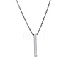 Cuboid 201 Stainless Steel Pendant Necklaces for Men FS-WGBE4EC-01-3