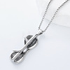 Retro 304 Stainlee Steel Glasses Pendant Box Chain Necklaces for Men Women JT9849-2